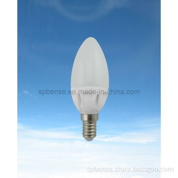 Ceramic E14 3W C37 LED Candle Bulb Light